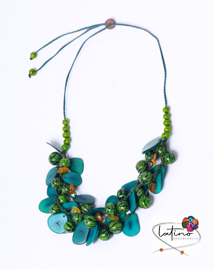 Emerald Green Tagua Necklace